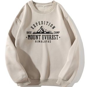 Apricot Mount Everest Graphic Thermal Pullover